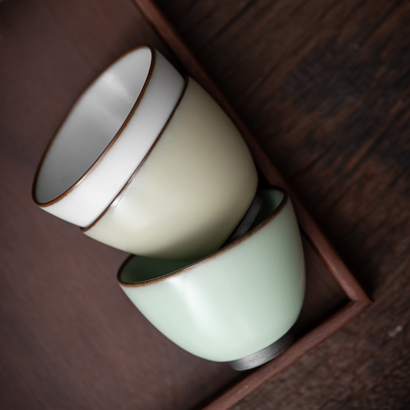 官窑铁胎茶杯陶瓷主人杯复古功夫茶具杯子家用单个杯品茗杯茶盏