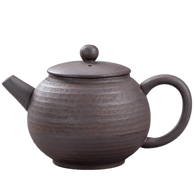 无釉粗陶老岩泥古朴风禅意茶壶