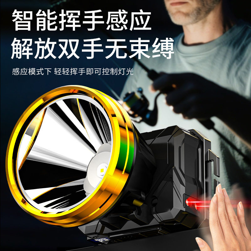 强光头灯充电长续航锂电