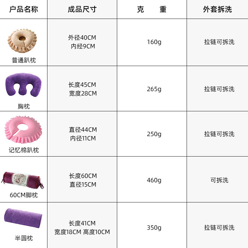 水晶绒脚枕记忆棉慢回弹