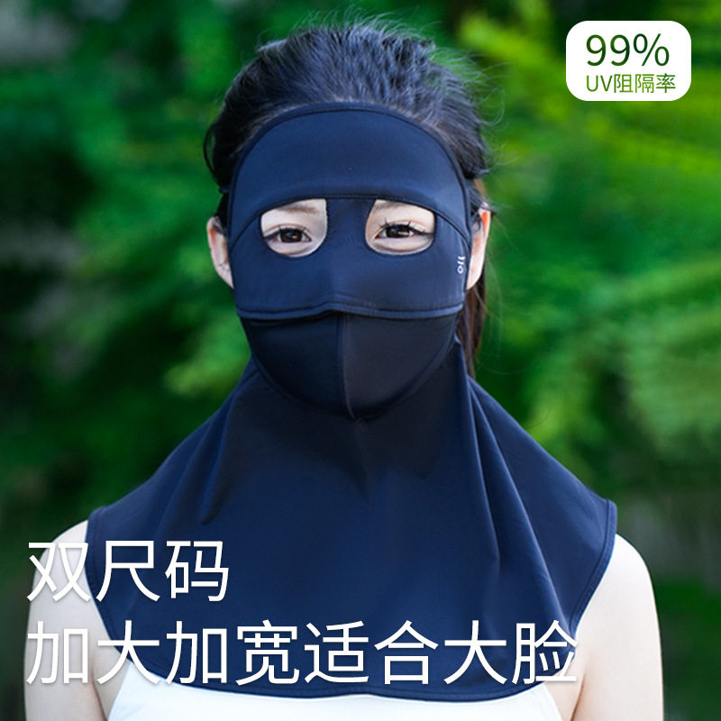 新款全面防紫外线面罩防