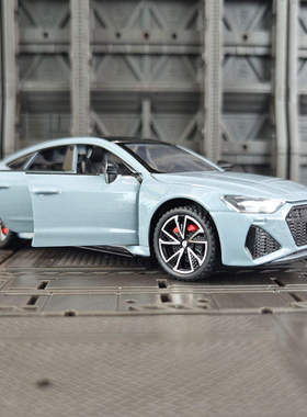 新款 浩驰仿真RS7合金6门可开声光汽车模型摆件礼物收藏