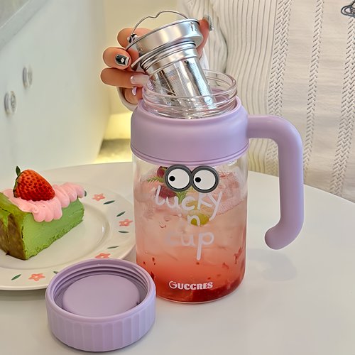 茶迷高颜值大容量玻璃杯