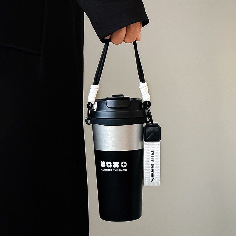 2025新款女高颜值不锈钢保温杯便携手提吸管水杯子办公室咖啡杯男,餐饮具,保冷/保温杯,淘宝优惠券,粉丝福利购,淘宝优惠卷