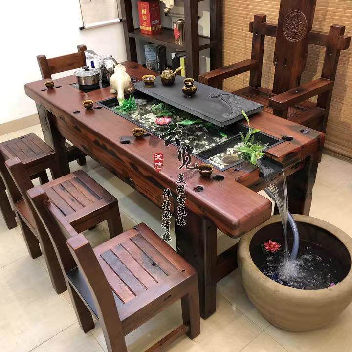 工厂直销老船木办公家用招待茶桌