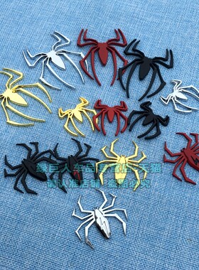 3d立体蜘蛛金属贴卡通创意蜘蛛侠车贴毒蜘蛛电动车车身装饰贴尾标