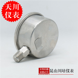 。仪表/全不锈钢压力表Y-60BF耐高温耐酸碱304材质防腐Y60