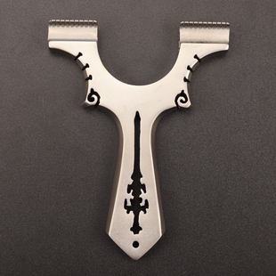 龙齿扁皮弓专业弹弓高精度新款 扁皮弓快压9025龙剑不锈钢