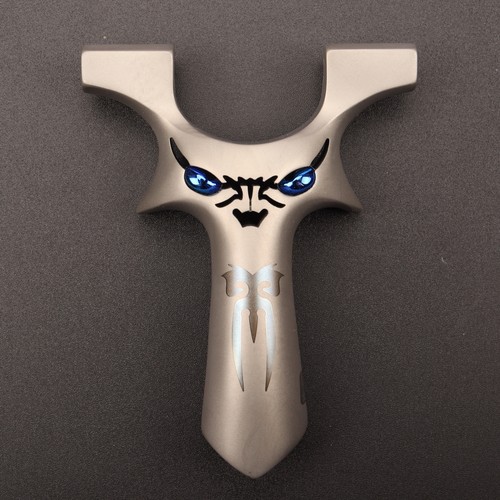 不锈钢大怪兽弹弓弓拓正品龙齿户外竞技304不锈钢9025精品弹弓