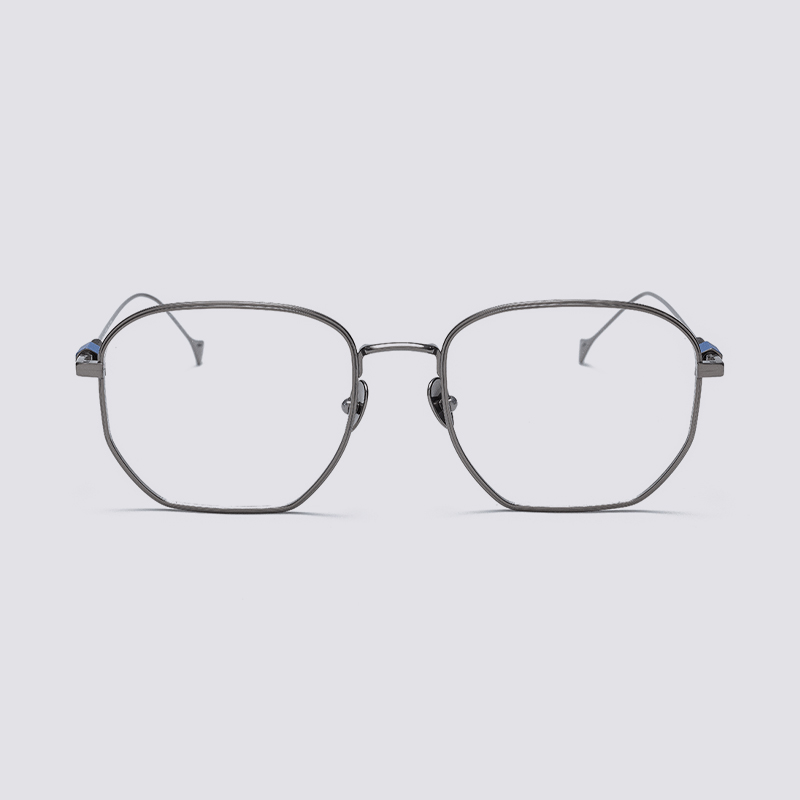 haze眼镜 不规则方框钛合金眼镜架 光学镜架通用款 nin x