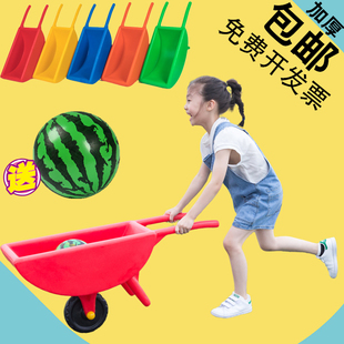 幼儿园户外体育器械小推车感统练平衡手推车儿童游戏翻斗车独轮车