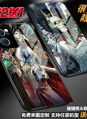 布鲁克海贼王手机壳适用OPPOreno10vivox90x80neoz5z6NEX3定制x23realme10GTneo3 k10 9 IQOO119a9 11玻璃s12