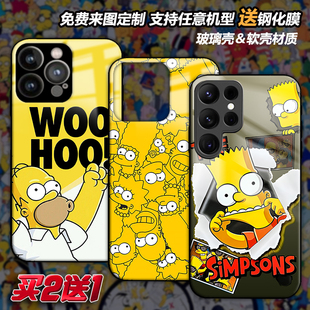 辛普森Simpsons手机壳适用三星s26a57a56a55a54a53a52a51a50a42a36a35a22s25s10s24fe s23ultra磁吸s22a9sa22