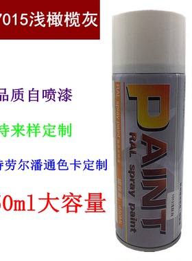 RAL7015 浅橄榄灰自动喷漆 覆盖性好 劳尔喷漆 灰色漆①瓶包邮