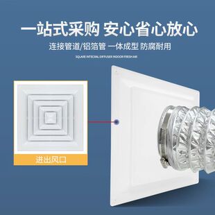 法兰方变圆接风管接口软管方L接圆中央空调出风口天方地圆出风口