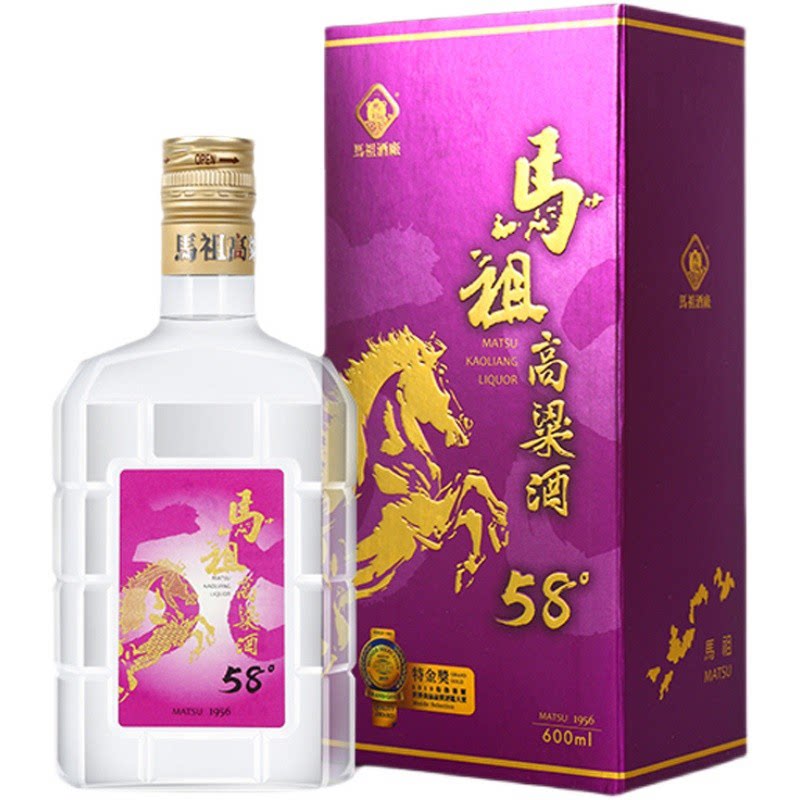 【原装正品】马祖高粱酒58度600ml清香型 礼盒装送礼自饮