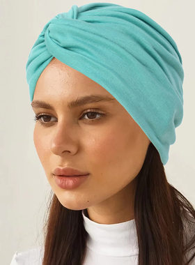Turban cap hat 女士单层日常百搭扭扭帽多色头巾帽套头帽