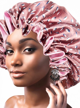 nightcap Popular women's round hat with wooden ears