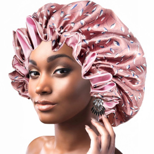 nightcap Popular women's round hat with wooden ears