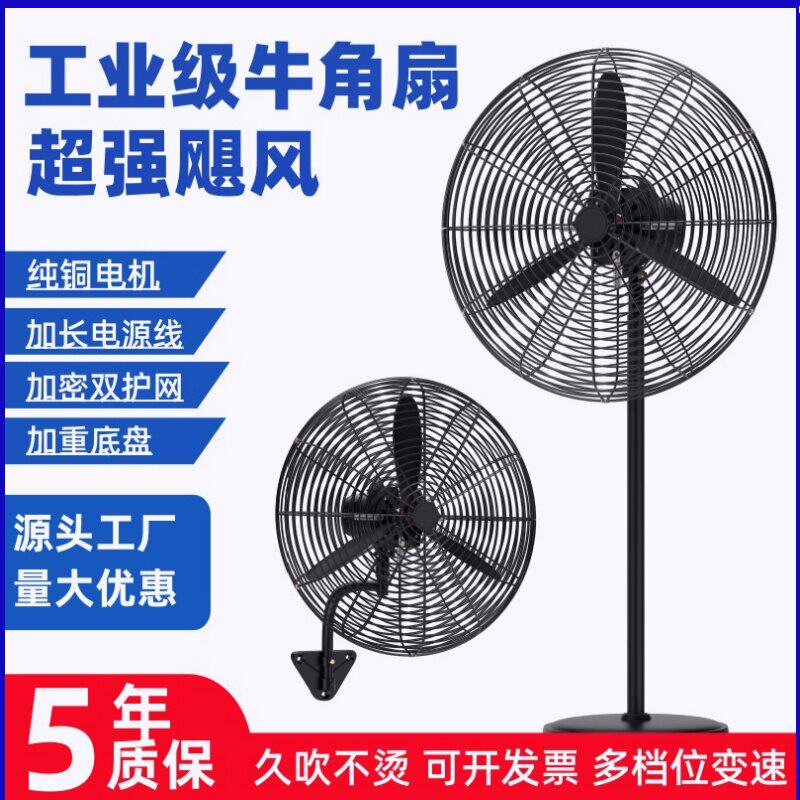 德国工业级电风扇强力落地扇大风力除甲醛工厂车间家用商用壁挂扇图片