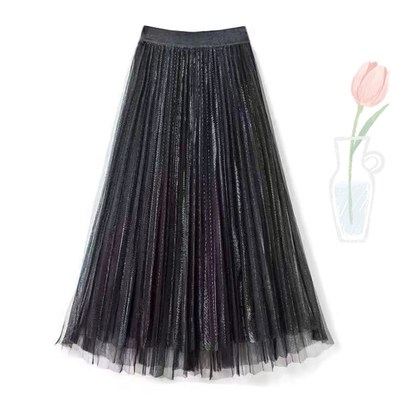 中长款A字型淑女闪亮流光