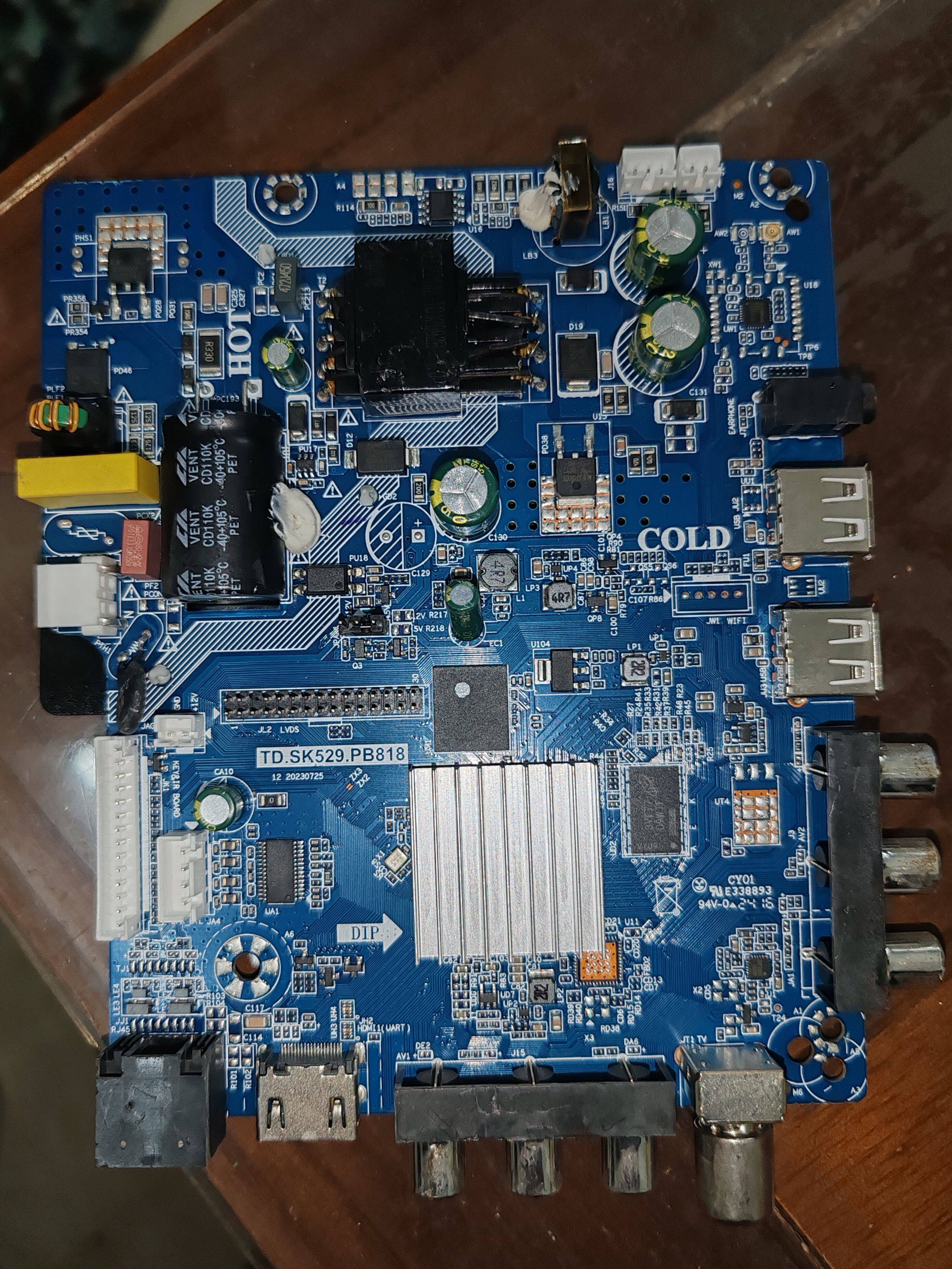 TD.SK529.PB818 智能网络WiFi3合1电视机主板兼容各种品牌