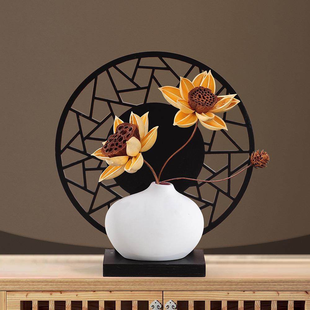 新中式家居家里房屋玄关装修装饰品茶室禅意创意鹿摆件客厅工艺品