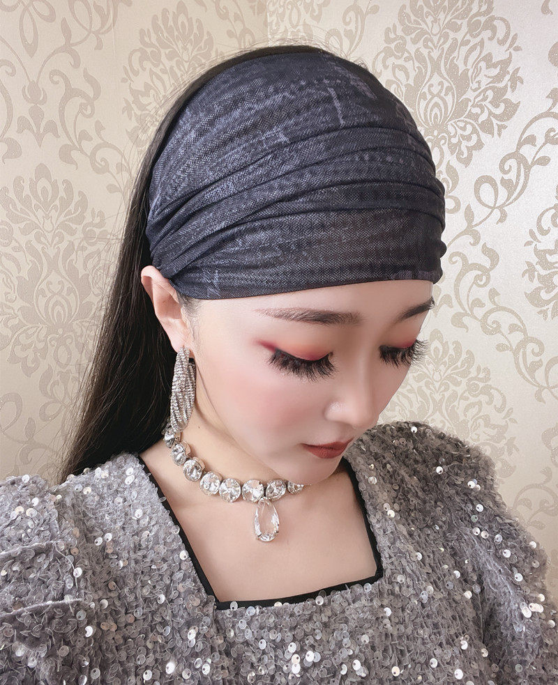 夏天发带高端日常外戴发箍透气网纱短发碎发头戴网红发饰洗脸头饰