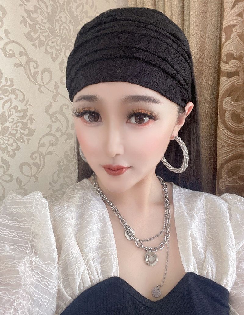 妖梦发带蕾丝日韩黑色百搭