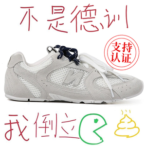 复古德训鞋miu530女鞋2024夏季新款真皮透气运动阿甘鞋女款