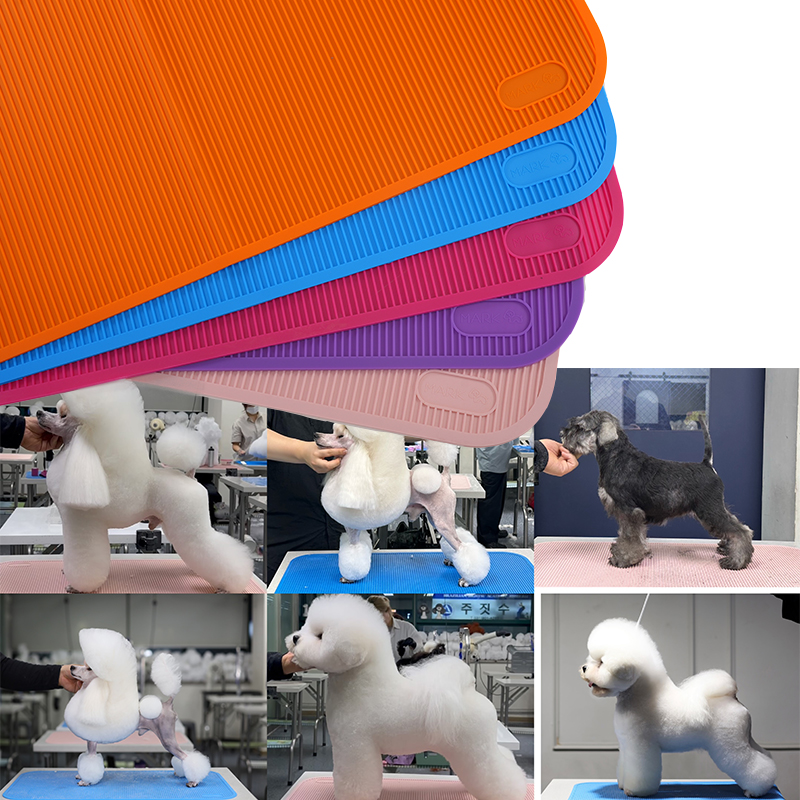 Mark宠物美容台赛桌硅胶垫比熊贵宾雪纳瑞美容师鉴定比赛防滑垫