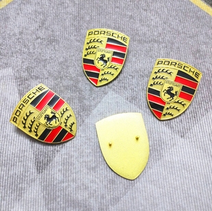 保时捷机头盖标718 911帕拉梅拉Macan卡宴卡曼玛卡车头引擎盖标志