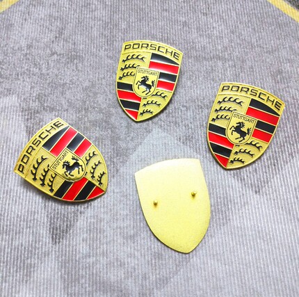 保时捷机头盖标718/911帕拉梅拉Macan卡宴卡曼玛卡车头引擎盖标志