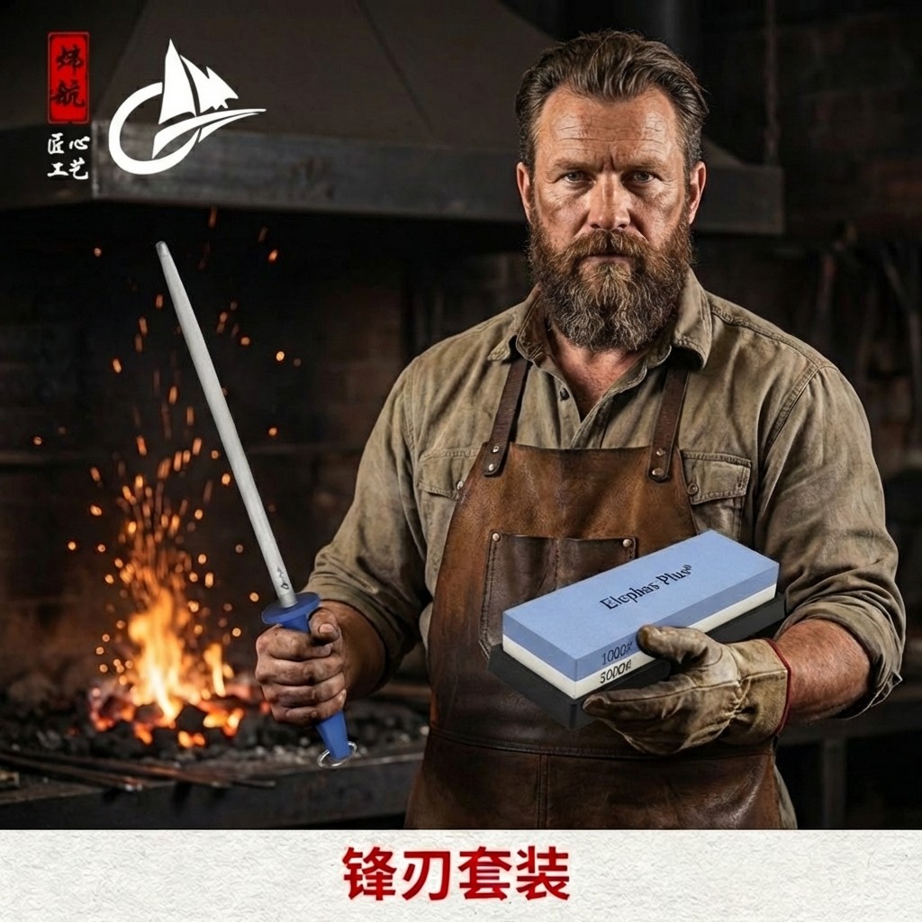 德国炜航钨钢超细纹6000丝磨刀棒大马士革钢专用屠夫屠户商用神器,户外/登山/野营/旅行用品,磨刀棒,淘宝优惠券,粉丝福利购,淘宝优惠卷