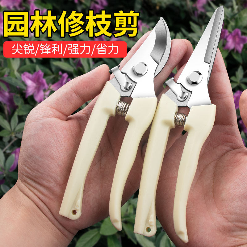不锈钢园林修枝剪刀花艺师推荐园艺剪花五金剪子园林家用鲜花插花