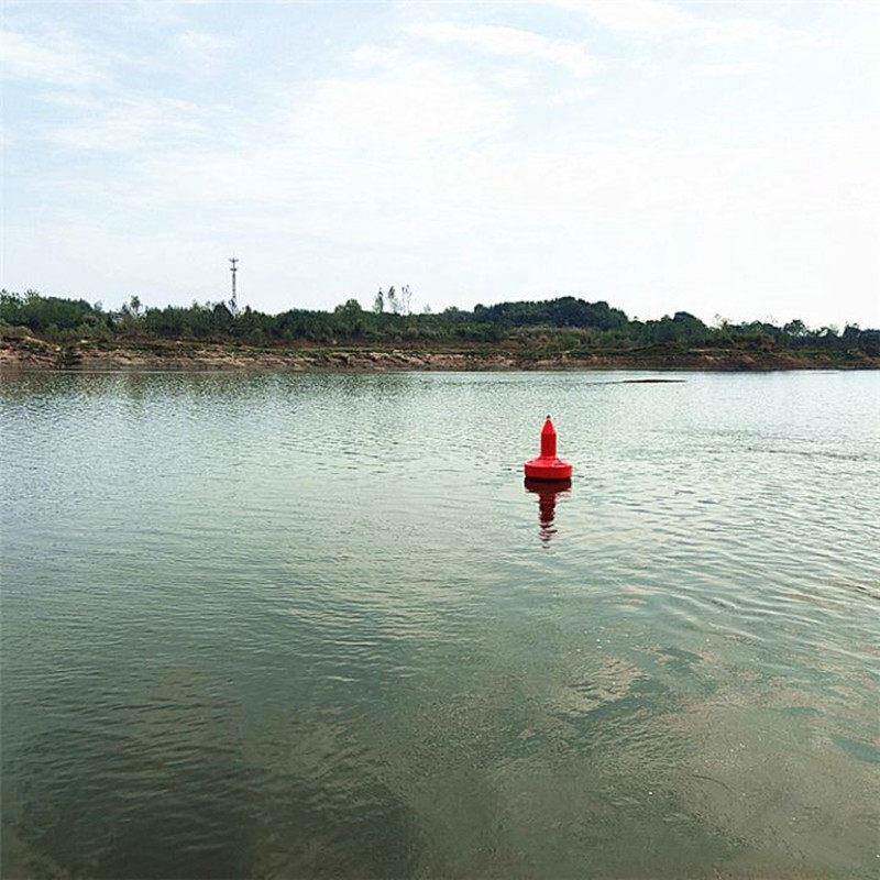 直径1.2米湖面警示圆柱形灯浮 湖泊取水口定位拦船塑料浮标