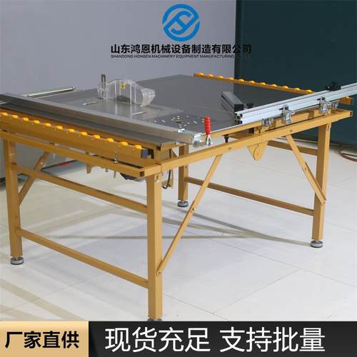 小型推台锯 韩川电机吸尘子母锯 4*4方管 不锈钢台面锯台锯木机