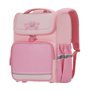 卡拉羊1-3-6年级小学生女孩减负防下坠大嘴书包男童轻便双肩背包2