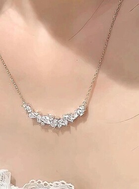 紫藤花微笑项链女纯银s999高级感