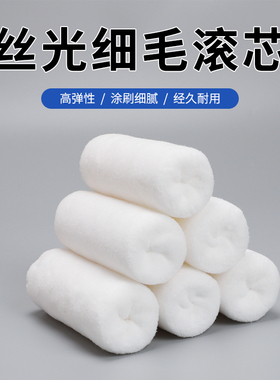 滚筒刷油漆乳胶工具滚芯4679寸涂料滚子无死角滚子不掉毛细毛刷子