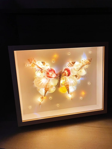 Ночник, набор материалов с бабочкой, фоторамка, DIY