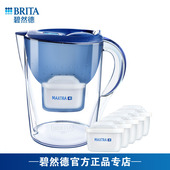 BRITA碧然德滤水壶净水器德国Marella海洋系列净水壶到手1壶6芯