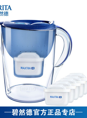 BRITA碧然德滤水壶净水器德国Marella海洋系列净水壶到手1壶6芯