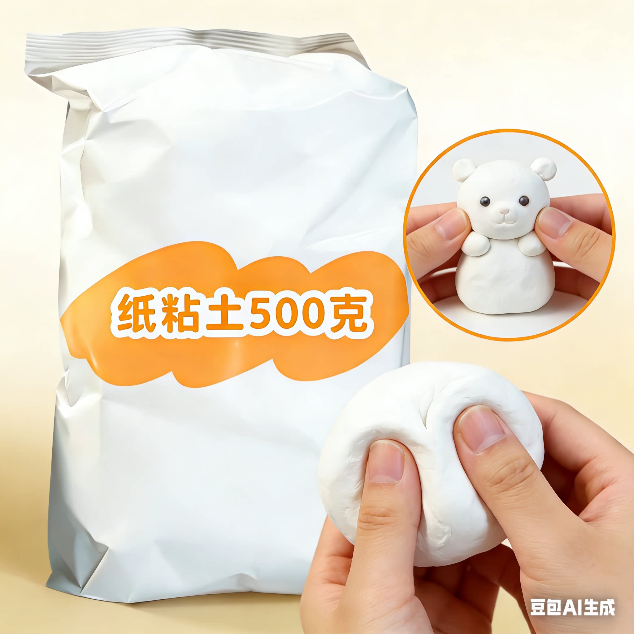 500克大包装布拉丝纸黏土仿真食玩蛋糕奶油土