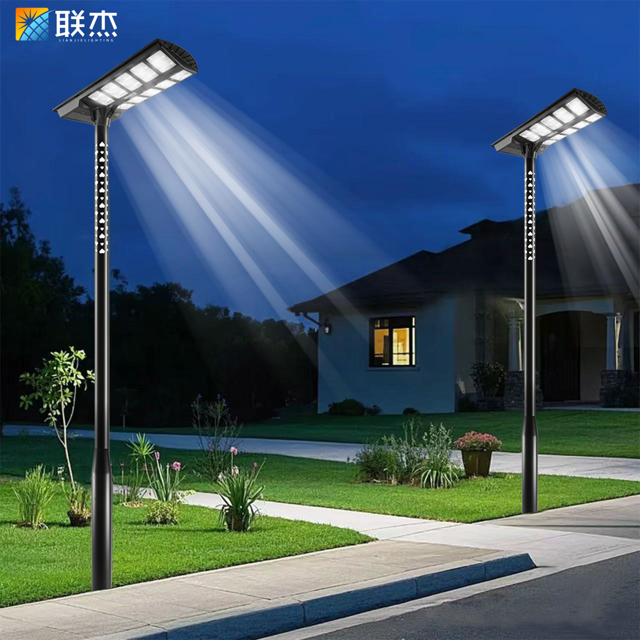 2025新款太阳能路灯户外灯庭院灯小区公园景观灯别墅农村高杆路灯
