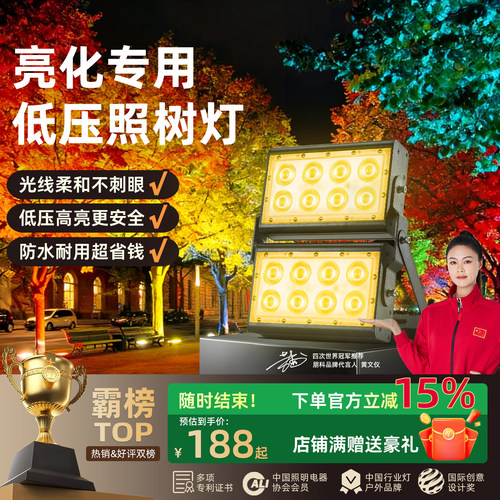 低压照树灯，更安全耐用