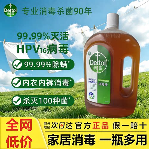【滴露】洗衣用消毒液可机洗消毒