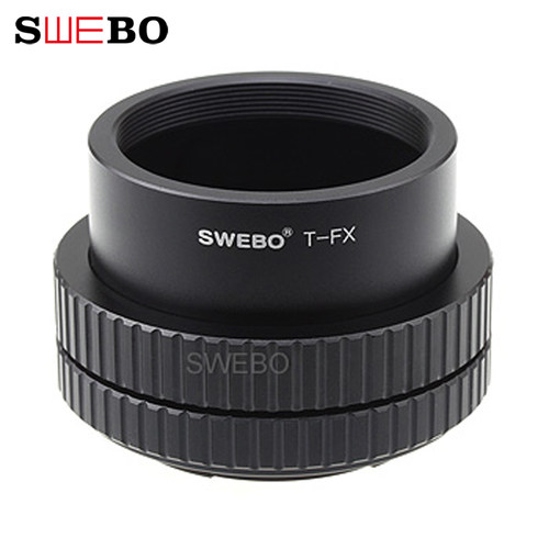 SWEBO T转FX免工具快调转接环 T转富士X口微单 可内置滤镜转接环
