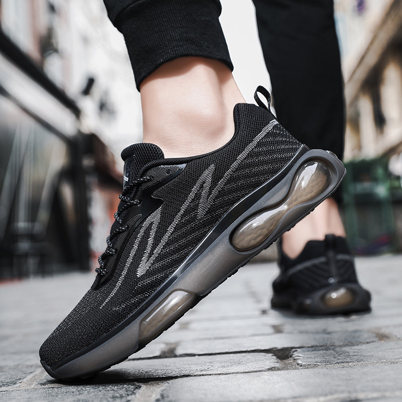 福建晋江品牌男鞋中年男士透气运动鞋网面款防臭爸爸防滑软底鞋子