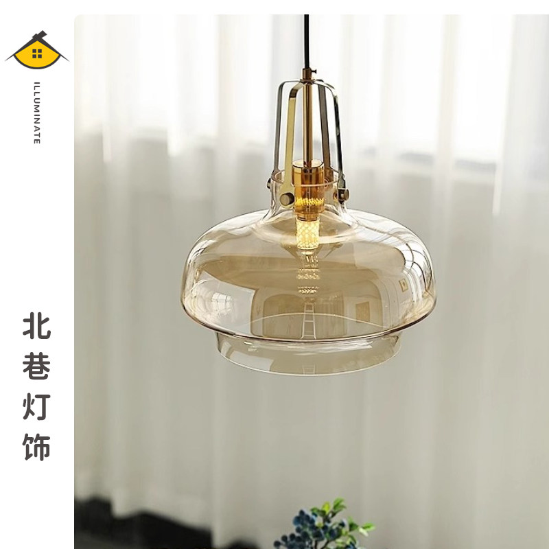 美式法式复古包豪斯餐厅吊灯乡村田园日式中古侘寂风餐桌饭厅灯具